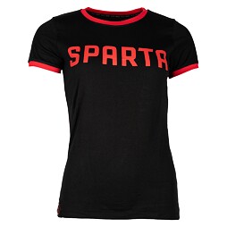 T-shirt Sparta Style red lettering black women
