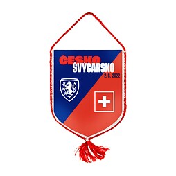 Vlajka REPRE zápasová ČR - Švýcarsko