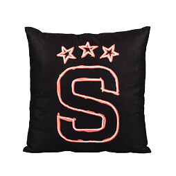 Polštář Sparta energie logo "S" černý