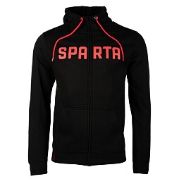 Sweatshirt Sparta Style red lettering hood black