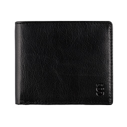 Peněženka Sparta kůže logo "S" černá