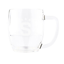 Sklo Sparta Vienna logo "S" 0,5l