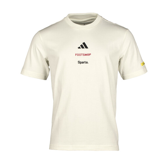 Triko Sparta x Adidas x Footshop logo "S" bílé