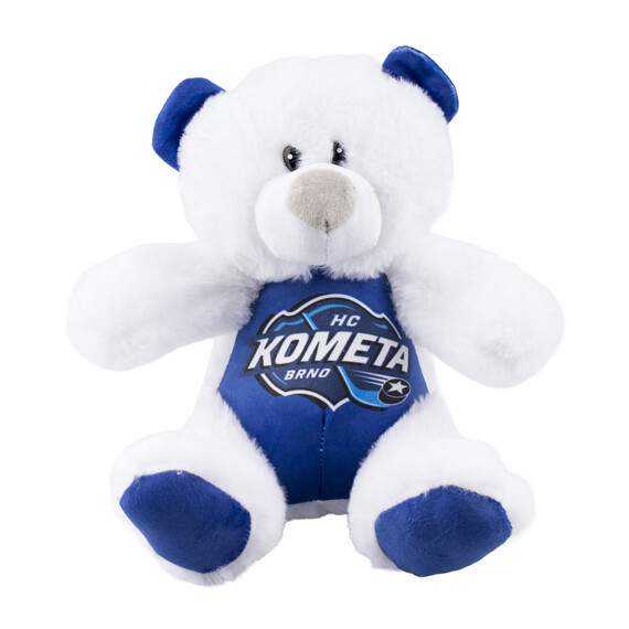 Plyšový medvěd HCK bílý:50cm