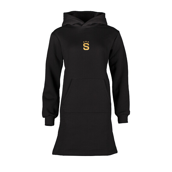 Mikinové šaty Sparta Steel černé