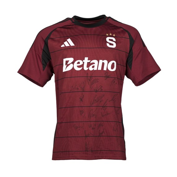 Dres Sparta adidas domácí 2024/25 s podpisy