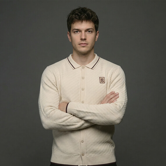 Polo triko Sparta Signature dlouhý rukáv béžové