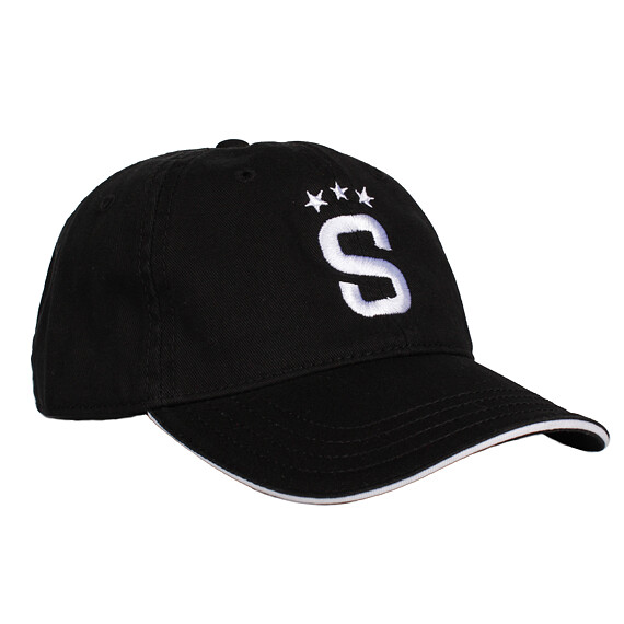 Kšiltovka Sparta logo "S" černá dětská