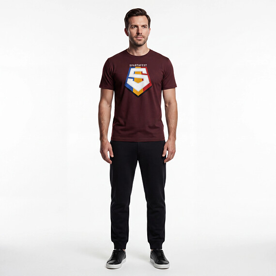 Triko Spartafest unisex rudé