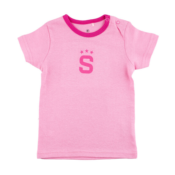 Baby triko Sparta logo "S" růžové