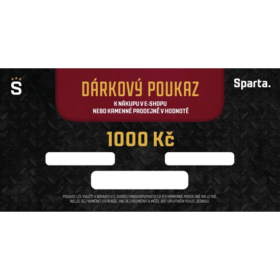 Sparta voucher 1000 CZK 25/26